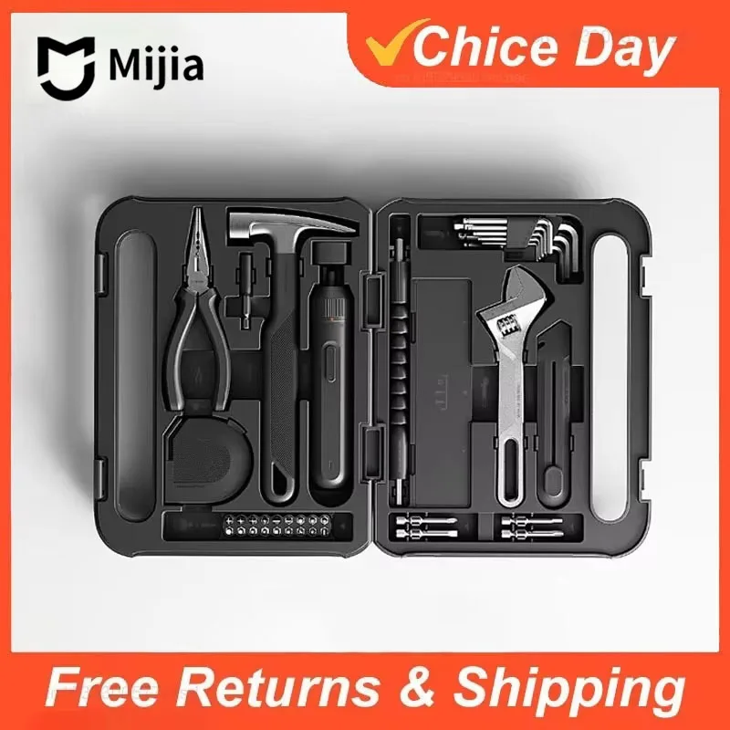 

Набор электроинструментов Mijia: портативный набор отверток, бытовой ручной инструмент с пластиковым кейсом для хранения, набор для ремонта