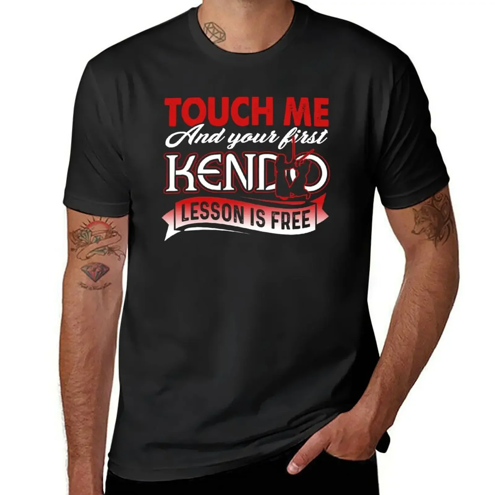 Touch Me And Your First Kendo Lesson Is Free T-Shirt heavyweights sweat vintage t shirts anime stuff sweat shirts, men