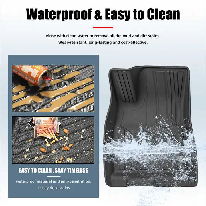 Custom TPE Material Car Floor Mats for GWM Tank 300 2021-2024 Fuel Car Mats Waterproof Non-slip Carpet Car Foot Mat Carpet Type image 6