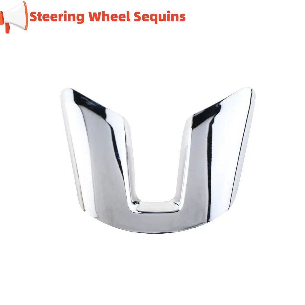 For KIA Sportage 3 SL 2011 2012 2013 2014 2015 2016 Car Chrome Steering Wheel Sequins Decoration Trim Sticker Accessories