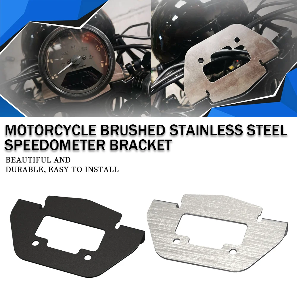 

Motorcycle Speedometer Bracket Brushed Stainless Steel Cafe Racer Scrambler For BMW K100 K75 K 100 K 75 Accessories High Quality