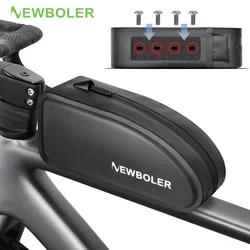 NEWBOLER Gravel Bike Bag Bike Top Tube Bag With Screws Waterproof PVC Cycling Frame Bag For Road MTB Gravel Bike