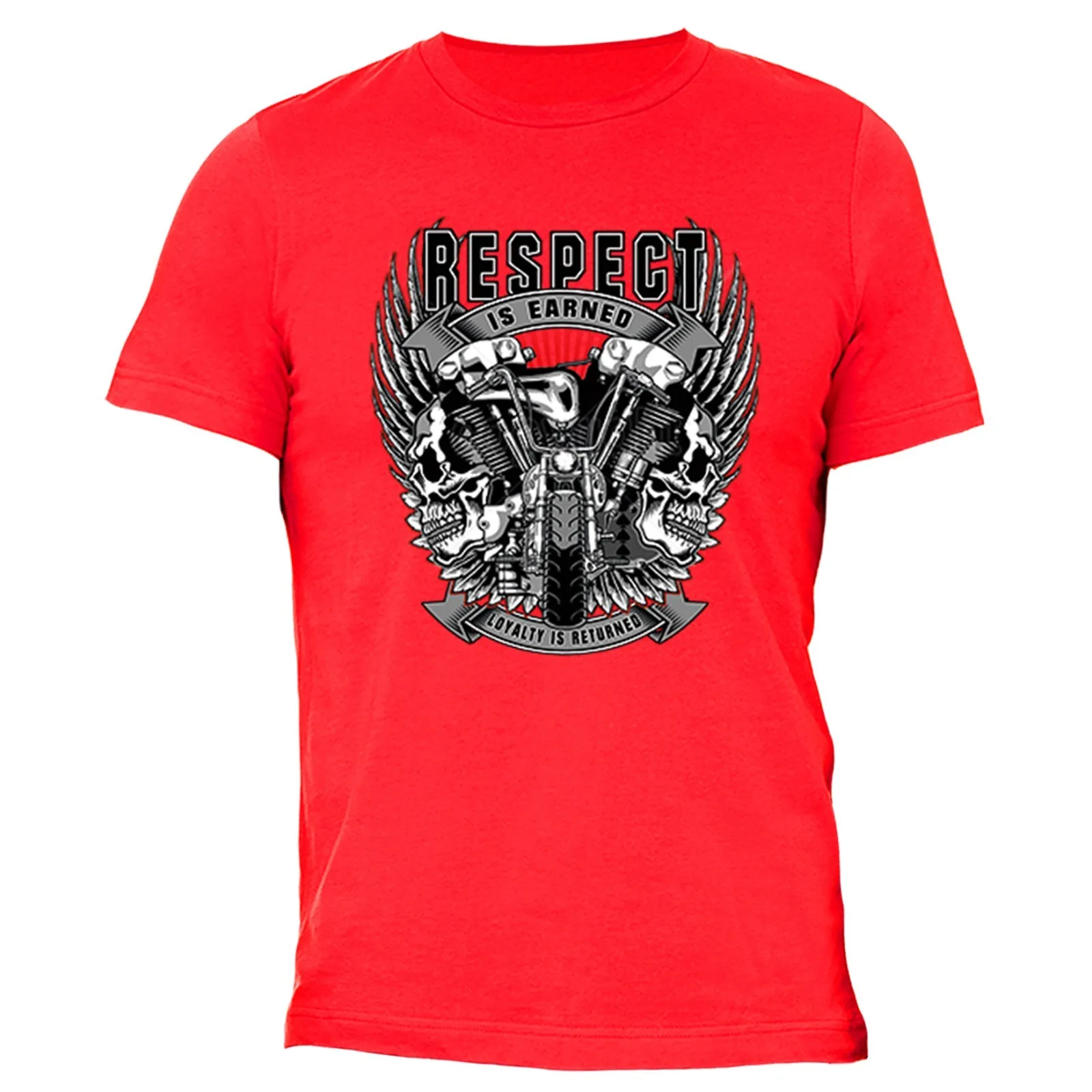 

Respect Is Earned American Motorcycle Ghost Rider T-Shirt 100% Cotton O-Neck Short Sleeve Summer Casual Mens T-shirt Streetwear