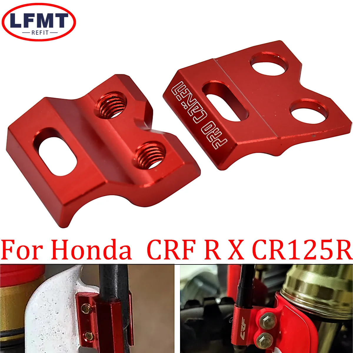 

Motorcycle Front Brake Hose Clamp Holder Clamping Lines For Honda CRF 450R 450L 450X 450RX 250L 300L 125R 150R 250R 250X 250RX