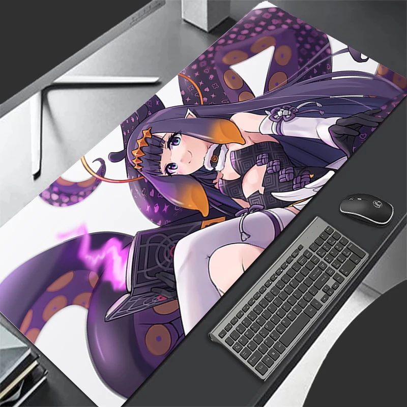 Mousepad Computer Gaming Accessories Keyboard Pad Office Rubber Mouse Pad Decoracion H-hololive Ninomae Ina Nis Desk Mouse Mat