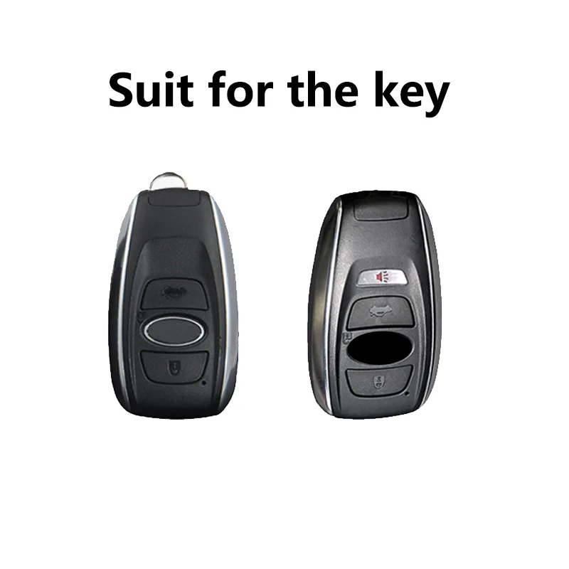 Transparent Black for Subaru Forester SV BRZ XV Legacy 2020 2019 Remote Smart Car Key Case Cover Fob Holder Keychain Accessories
