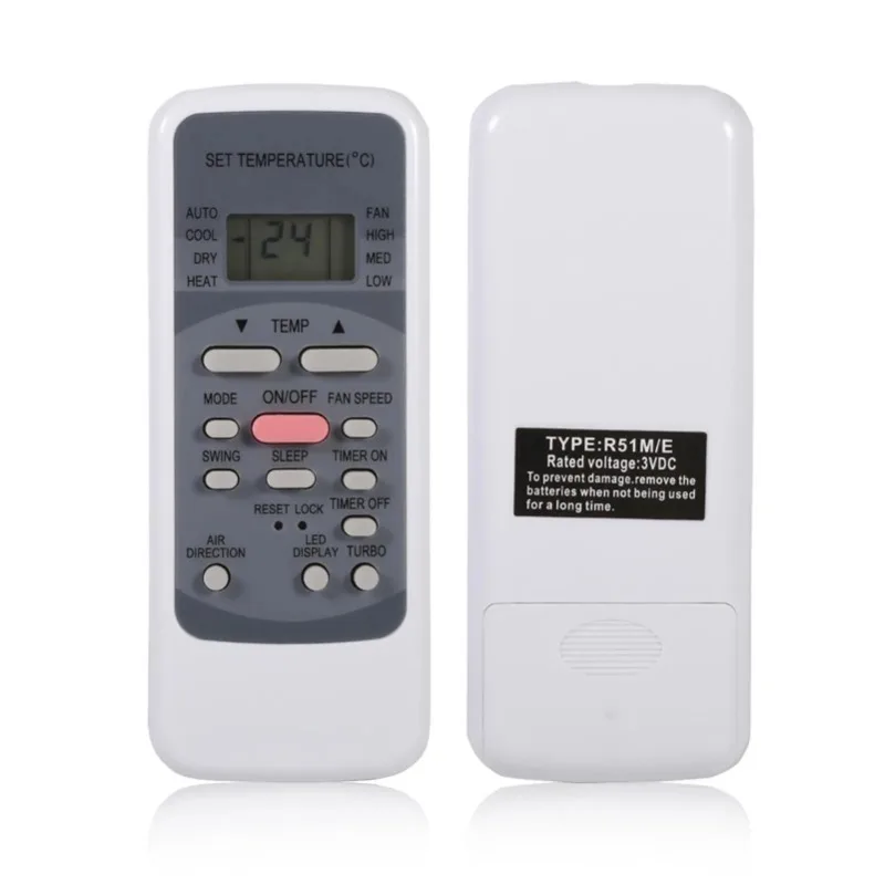 1Pcs New Air Conditioner Remote Control Replacement Universal Controller For Midea R51M/E Built-in Clock Timer Functions new