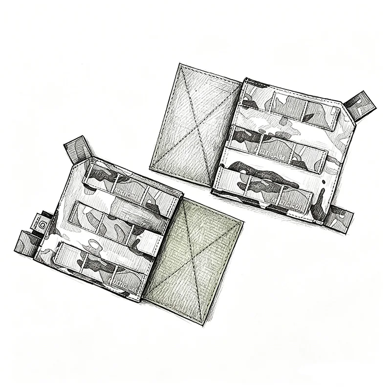 

New Outdoor Tactical MK4 Chest Molle Hanging Plate MK3 MFC 2.0S Chest Rig MOLLE Wings L006