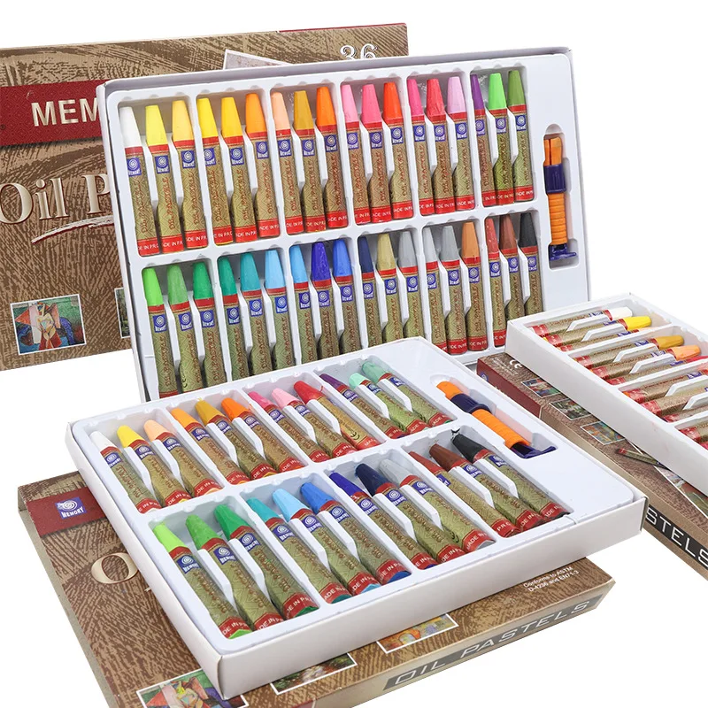 12-36 Colors Artist Soft Oil Pastel Set Professional Painting Graffiti Art Crayons Washable  Non Toxic Sticks Student Supplies