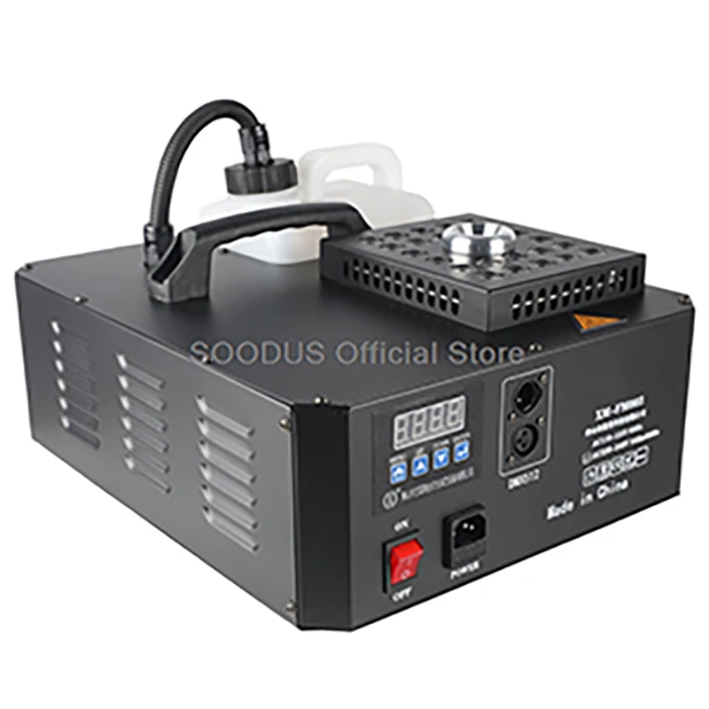 

Gas Column Smoke Machine 1500W Smoke Upwards Fog Machine with Led Lights Mist Fog Machine with DMX for Stage Wedding Disco Party