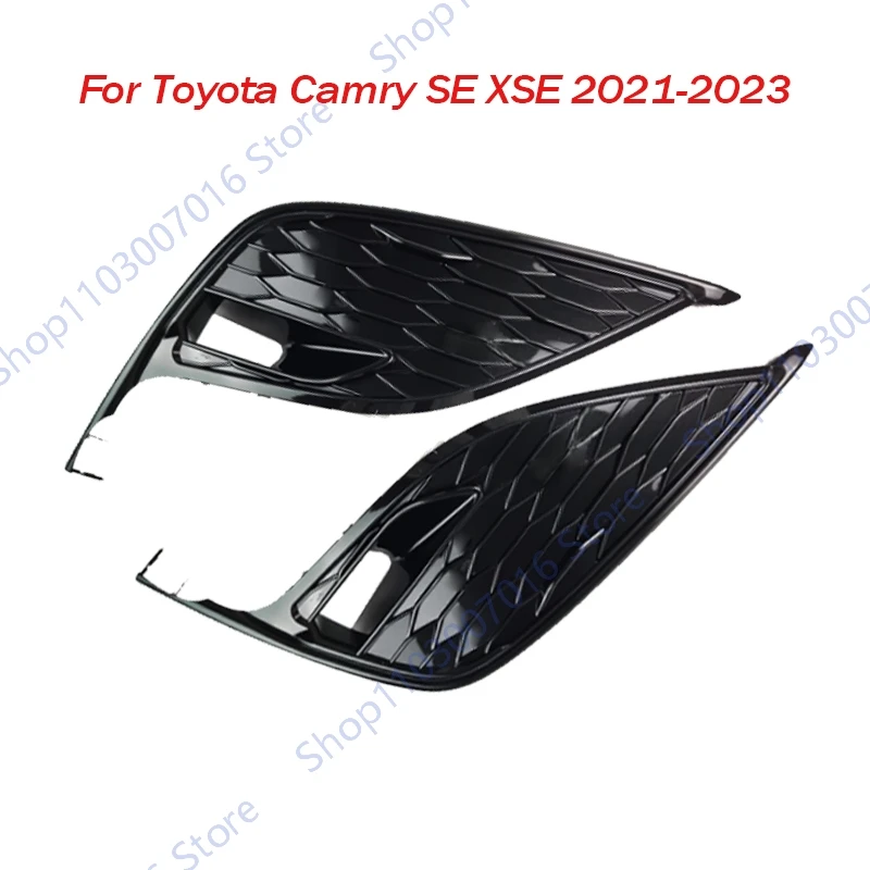 For Toyota Camry SE XSE 2021 2022 2023 Fog Light Cover Front Bumper Fog Lamp Frame Grille Trim Car Accessories
