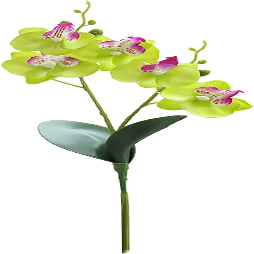 Artificial Plant Artificial Flowers Exquisite  Orchid DIY Plant Wall Accessories ation  Decor-Green