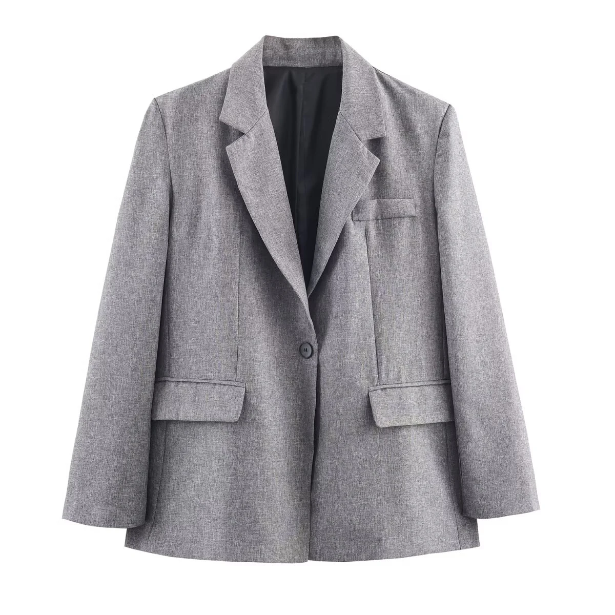 Winter new women's shoulder padded herringbone patterned suit jacket with belt pleated MIDI skirt set