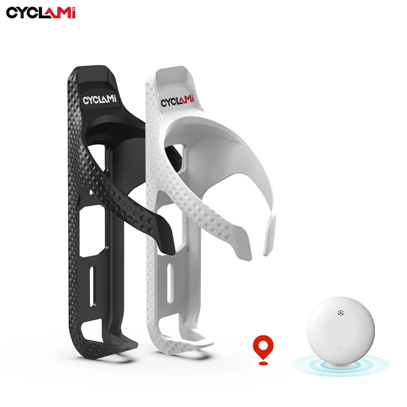 AliExpress CYCLAMI Bike Water Bottle Cage Ultralight Nylon Fiber Bottle Holder MTB Road Bicycle Water Bottle Bracket with GPS for Apple Find My APP
