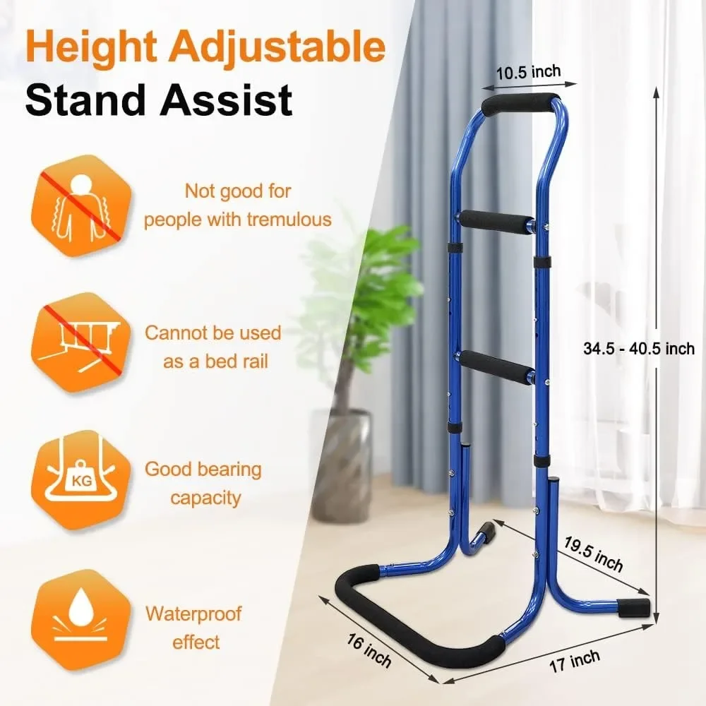 Chair Stand Assist for Elderly Bed Rails Adults Safety Assist Chair Lift Bed Cane for Seniors Bed Assist Bar Bedside Rail