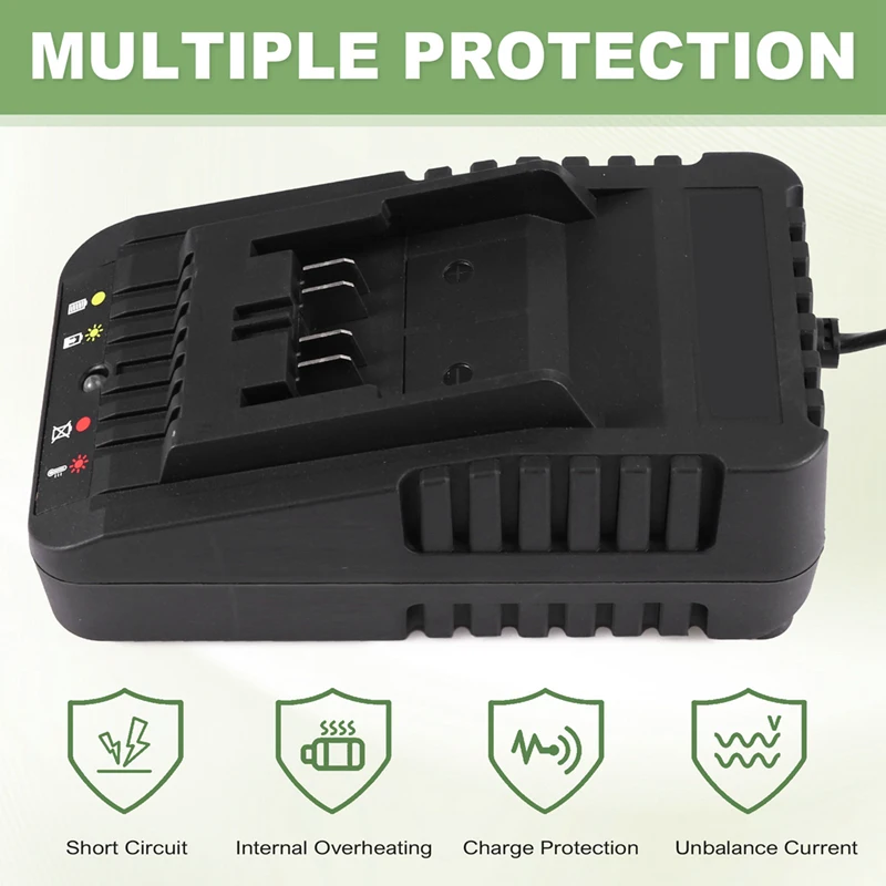 

Lithium Battery replenisher WA3924 Lithium Battery Charger 2A for 20V Battery Power Tool US Plug