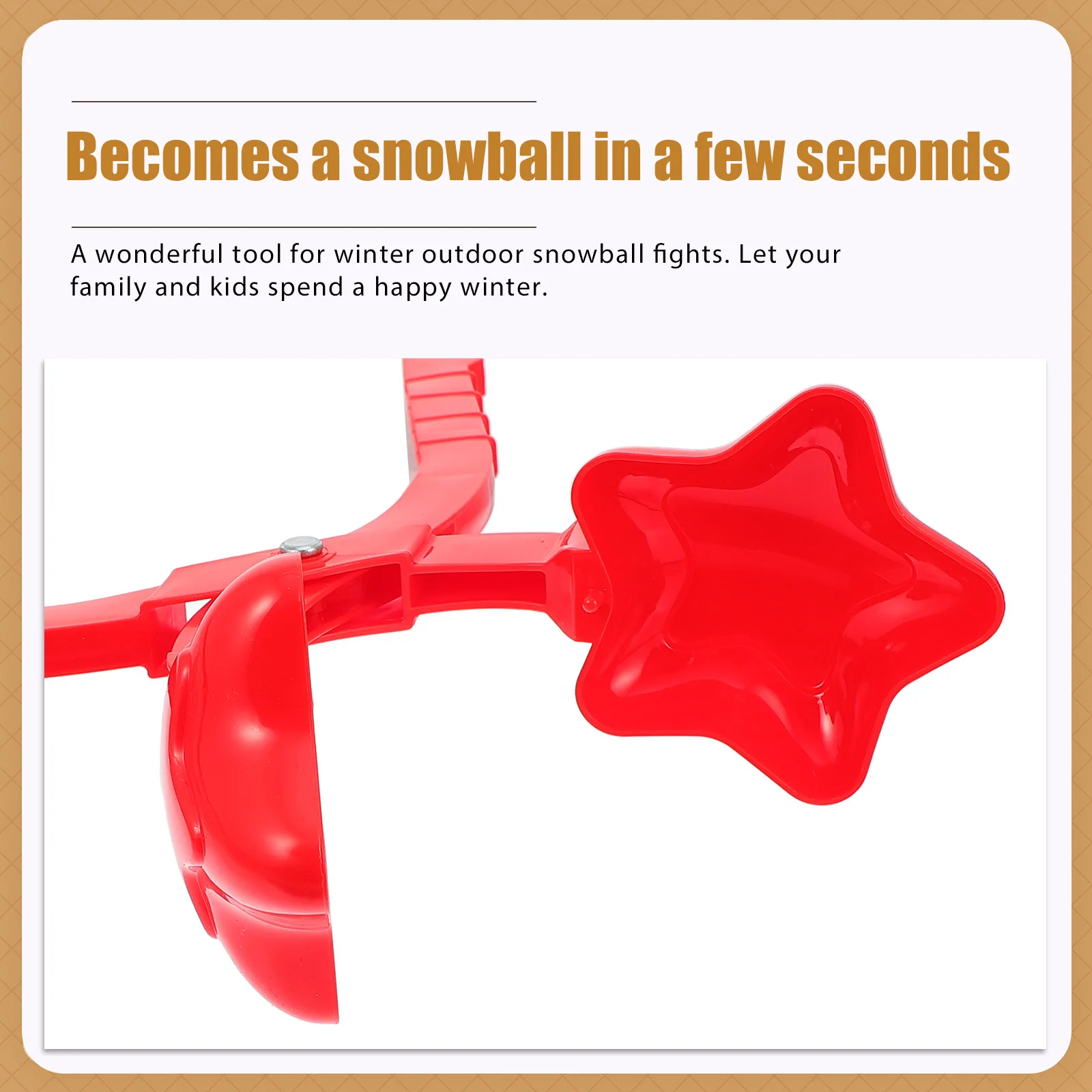 

Snowball Clip Clamp Tool Tools for Kids Outdoor Fight Toy Playing with Toys Clips Mold