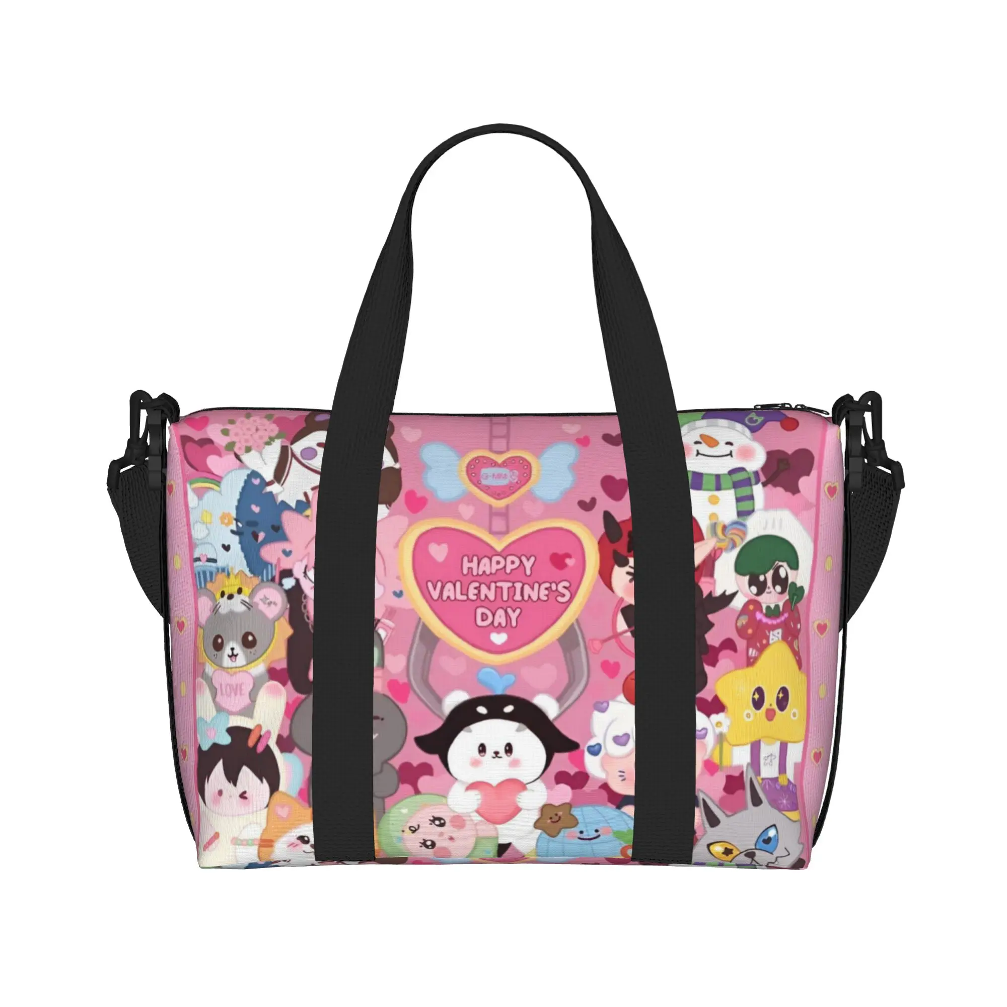 Custom Bright Win Gemini Idol G-GMMTV Tote Bag Women Large Capacity Cartoon Gym Beach Travel Bags