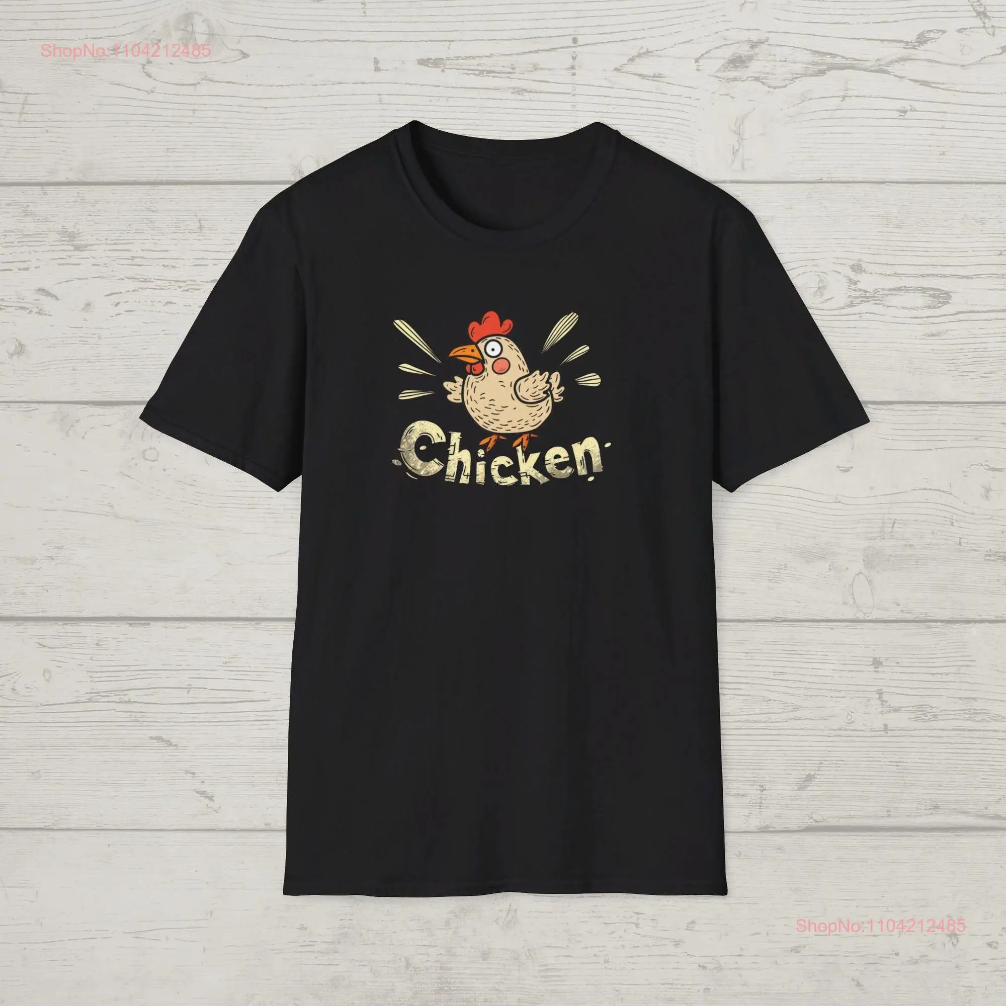 Cute Retro Chicken Illustration Cluck Yeah Pecker Lovers Cartoon Chick T Shirt Drawing Farm Animal  long or short sleeves