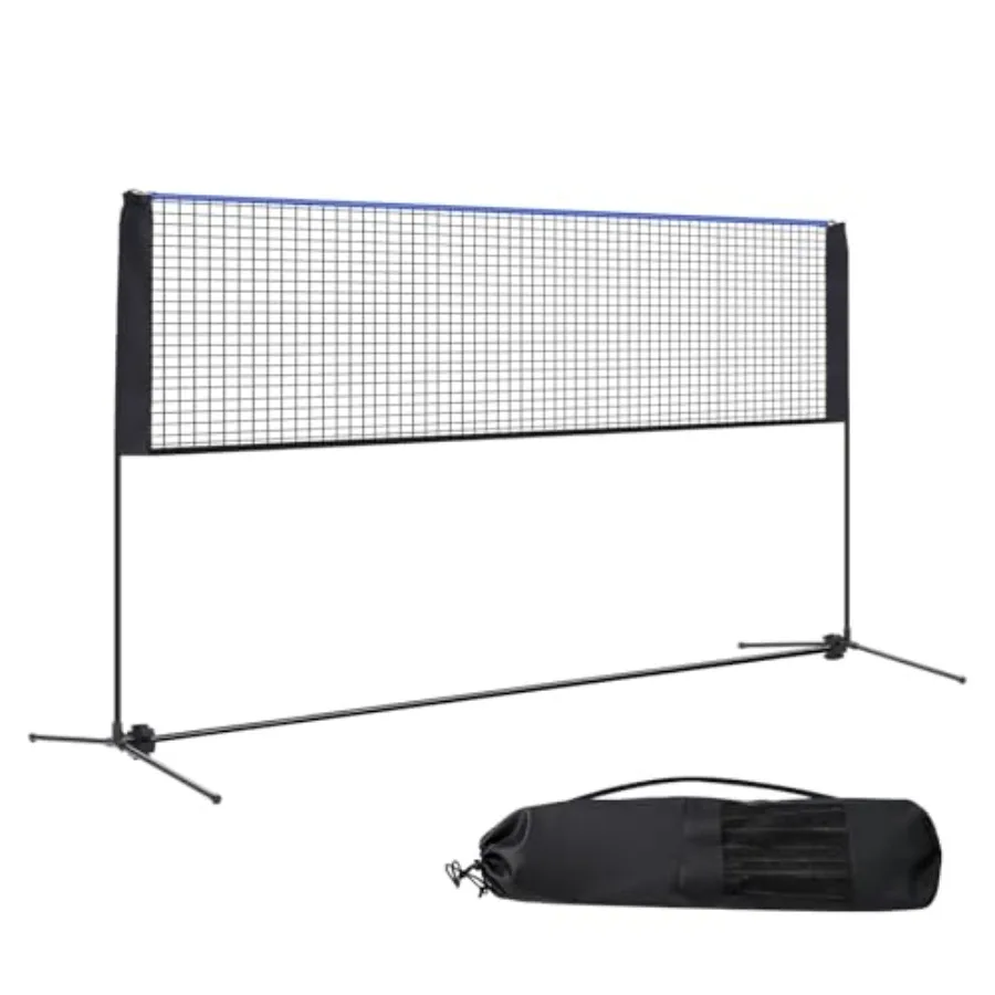 

Portable Badminton Net Set// Wide Adjustable Height Multi Sport Net for Pickleball Tennis Volleyball Soccer Tennis Indoor Outdo