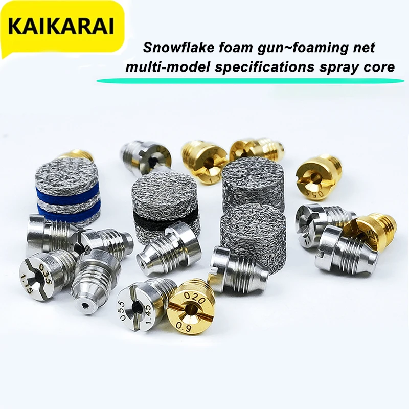 Precision Foam Cannon Orifice Nozzle Universal 0.9~1.4 mm Thread Nozzle and Mesh Filter for Snow Foam Lance Car Wash 3000 PSI