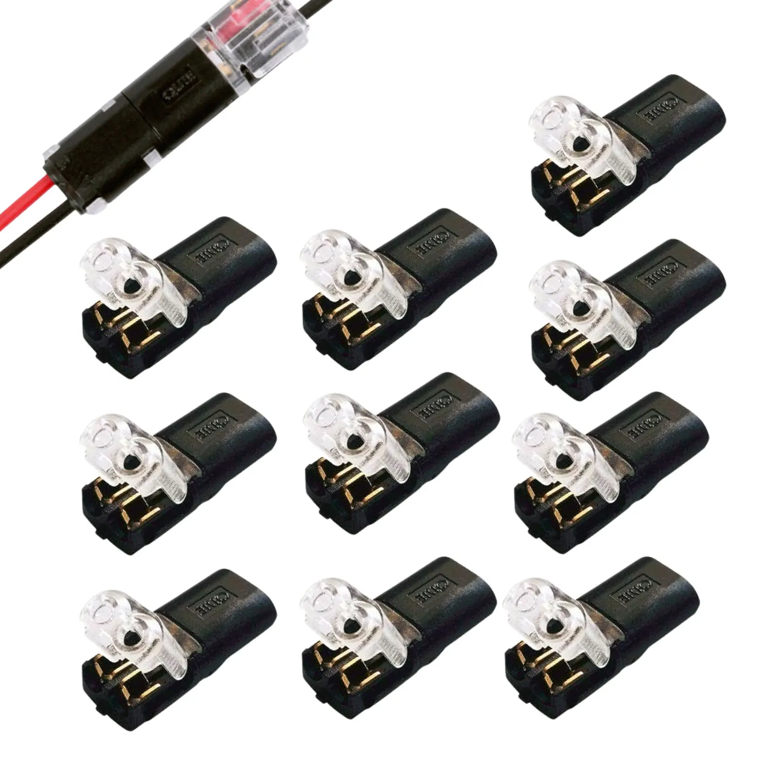 

10Pcs 12V Car Auto Wire Cable Plug Connector Strip Terminal Connection Clamp Block