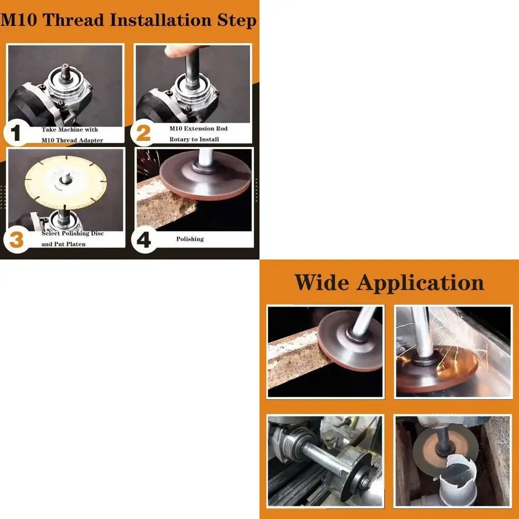 

Grinder Thread Adapter M14 to M14 Extension Connecting Rod Stainless Steel L4MF
