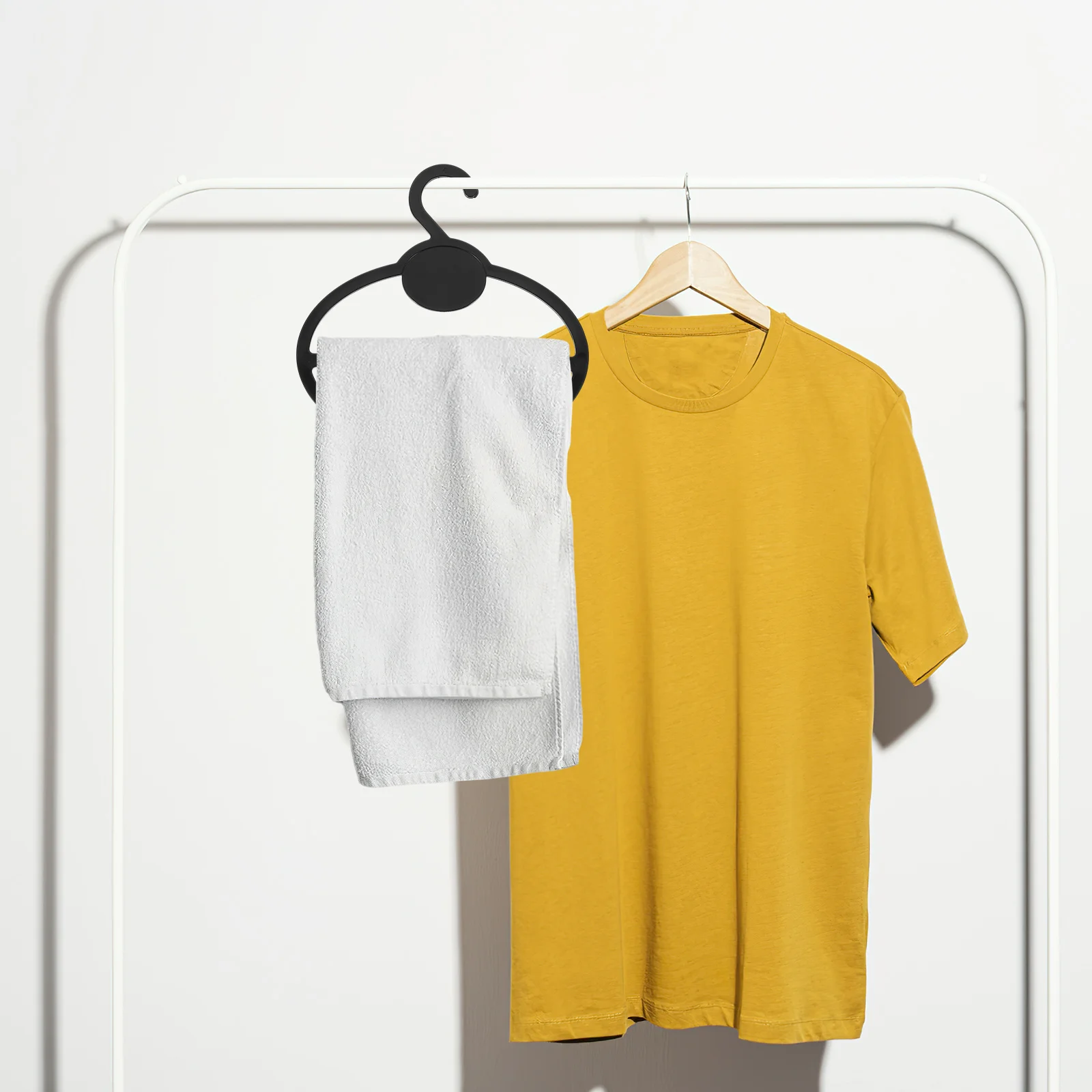 

10Pcs Circular Scarf Hanger Organizer Multi-Functional Closet Storage Rack for Ties Belts Shawls Space Saver Hangers