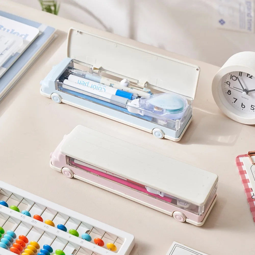 High Quality Plastic Pencil Case Multi-function Large-capacity Storage Box Car Pencil Bag