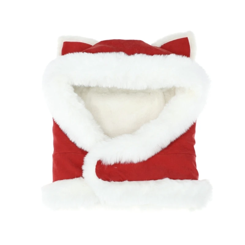 U0DC Dicke Plüschohrklappe für Winter warme Katzen Ohrhut 2000er Pullover Erwachsener Schädelhut für tägliche Verwendung