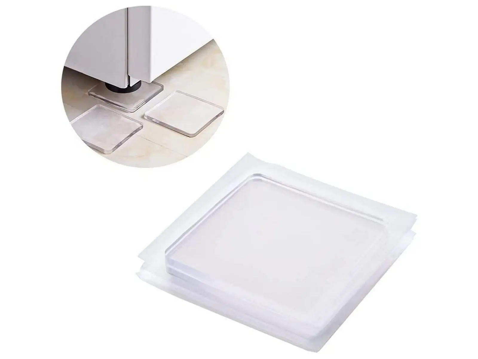 4/8Pcs Washing Machine Absorbing Non-toxic Pad Anti Vibration Pads Non-Slip Furniture Legs Gripping Pads