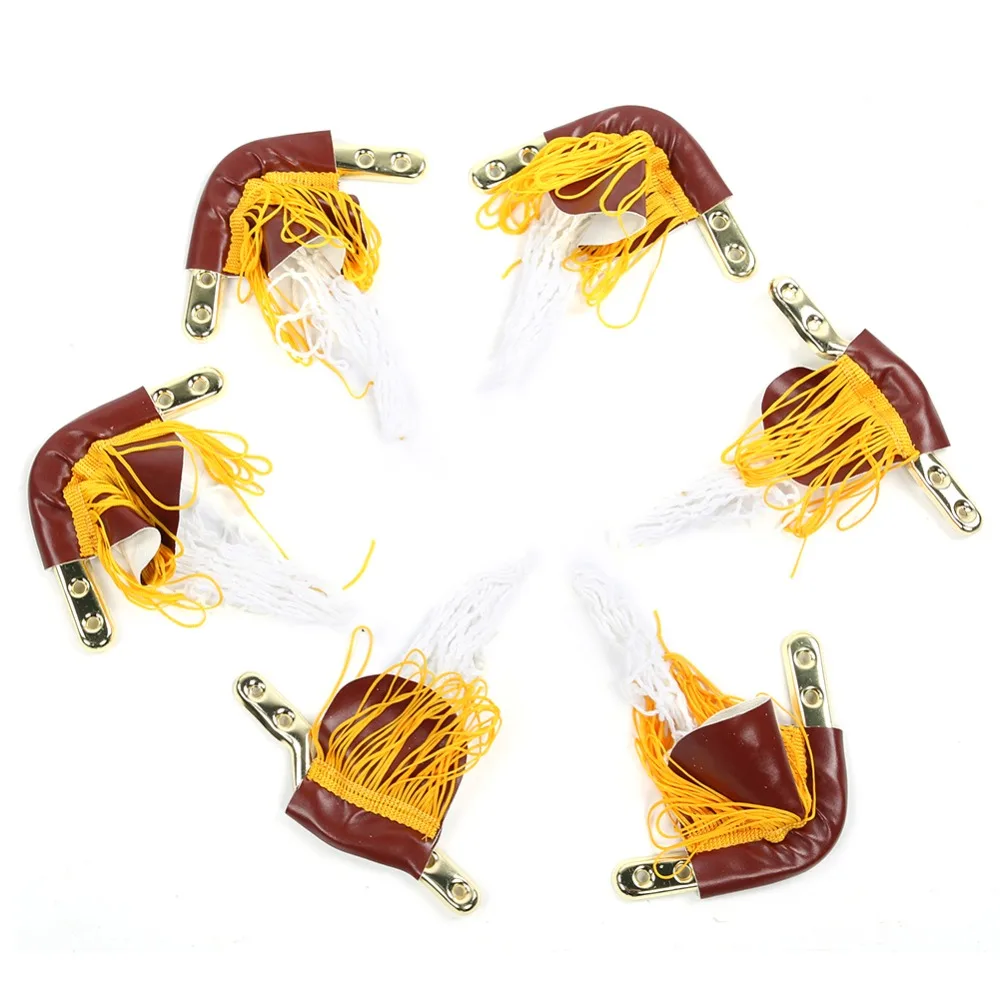 

6PCS Mesh Net Bags Billiard Ball Bag Sturdy Construction Easy to Install Pool Table Net Iron Corner Edges Snooker Pocket