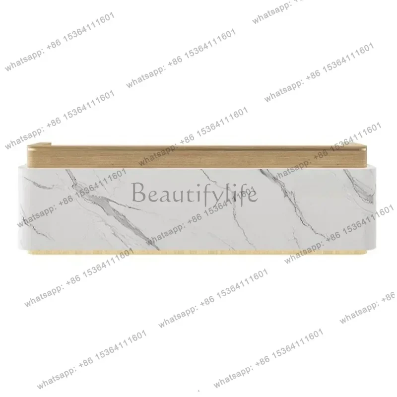 Factory Direct Sales Italian Style Modern Reception Desks Beauty Salon Simplicity Reception Desks Clothing Store Office Furnitur