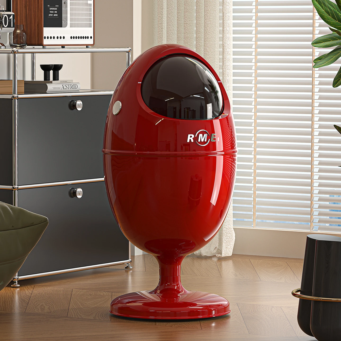 

Living room trash can, light luxury, high-end, new household style, no bending, high appearance, bedroom, bathroom, paper basket