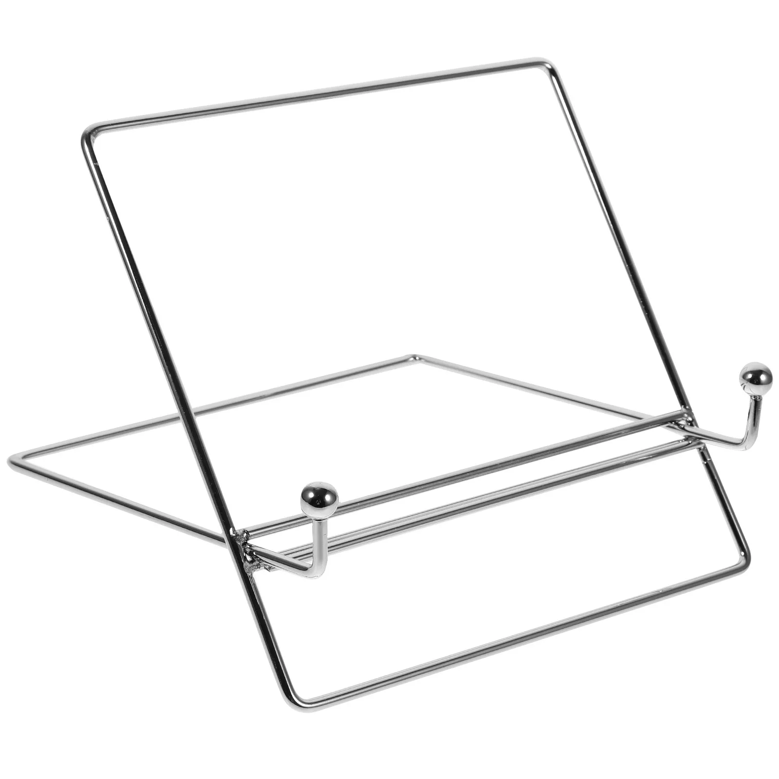 

Multifunctional Wrought Iron Laptop Stand Hollow Cooling Design Sturdy Desktop Computer Holder for Laptop Tablet Book Photo