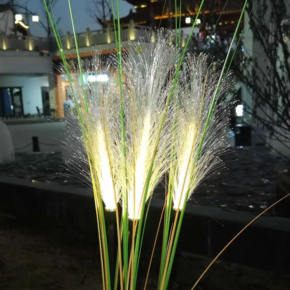 

Solar Reed Lights Warm White Waterproof Landscape Lighting for Garden Yard Pathway Stainless Steel Outdoor Solar Powered