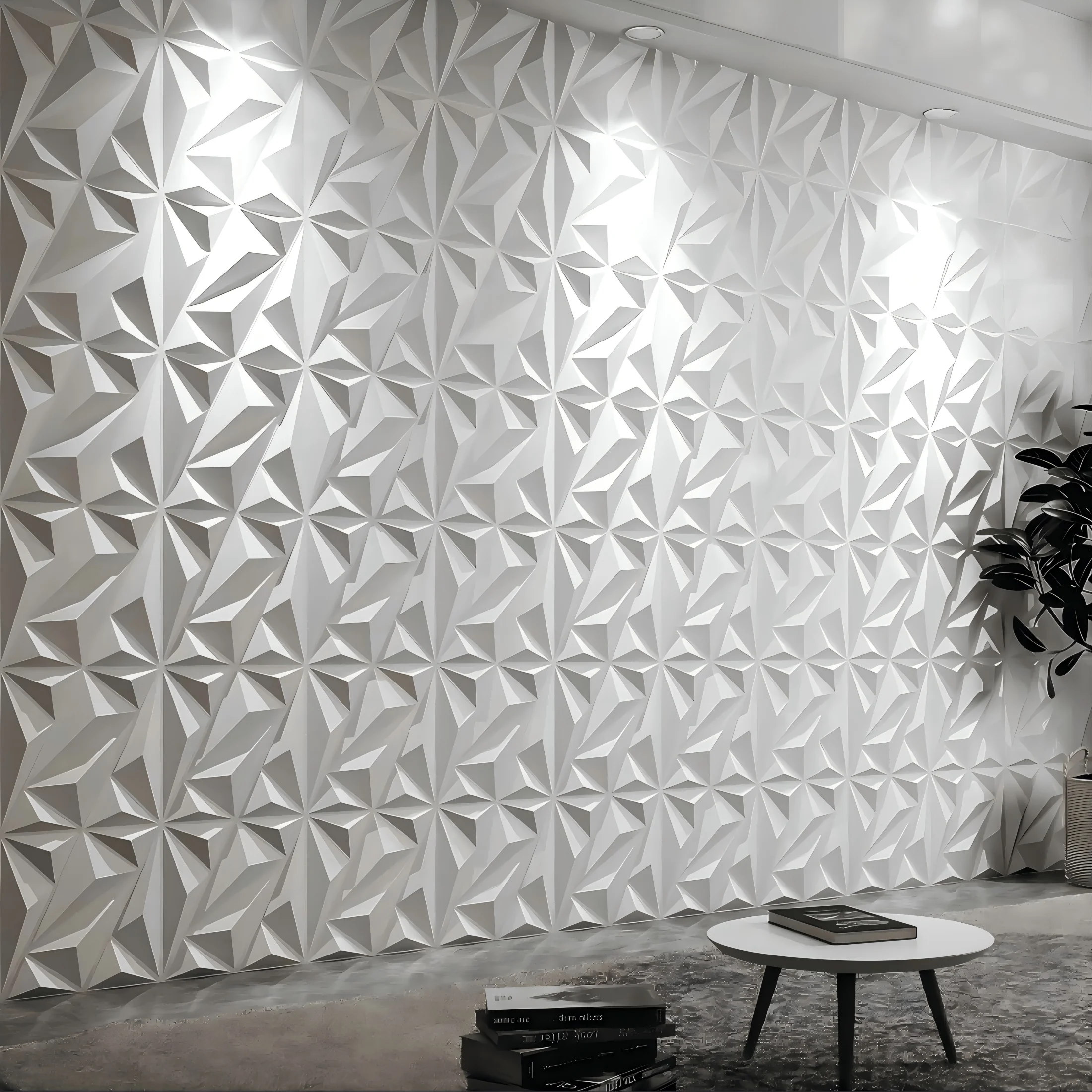 10/20/33PCS 3D Wall Panel 30x30cm Waterproof Geometric Decorative Wall Mural for Living Room Bathroom Kitchen