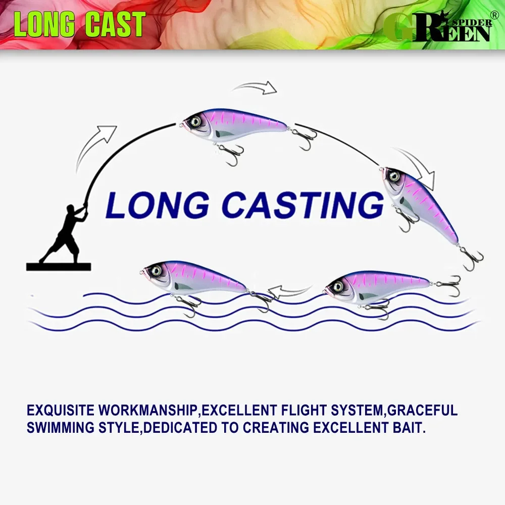 100 مللي متر 36 جرام Jerkbaits بطيئة غرق المنزلق السحر بصوت عال كرانكبيتس ويستين إغراء Jerkbait الصيد ل بايك Walleye #6