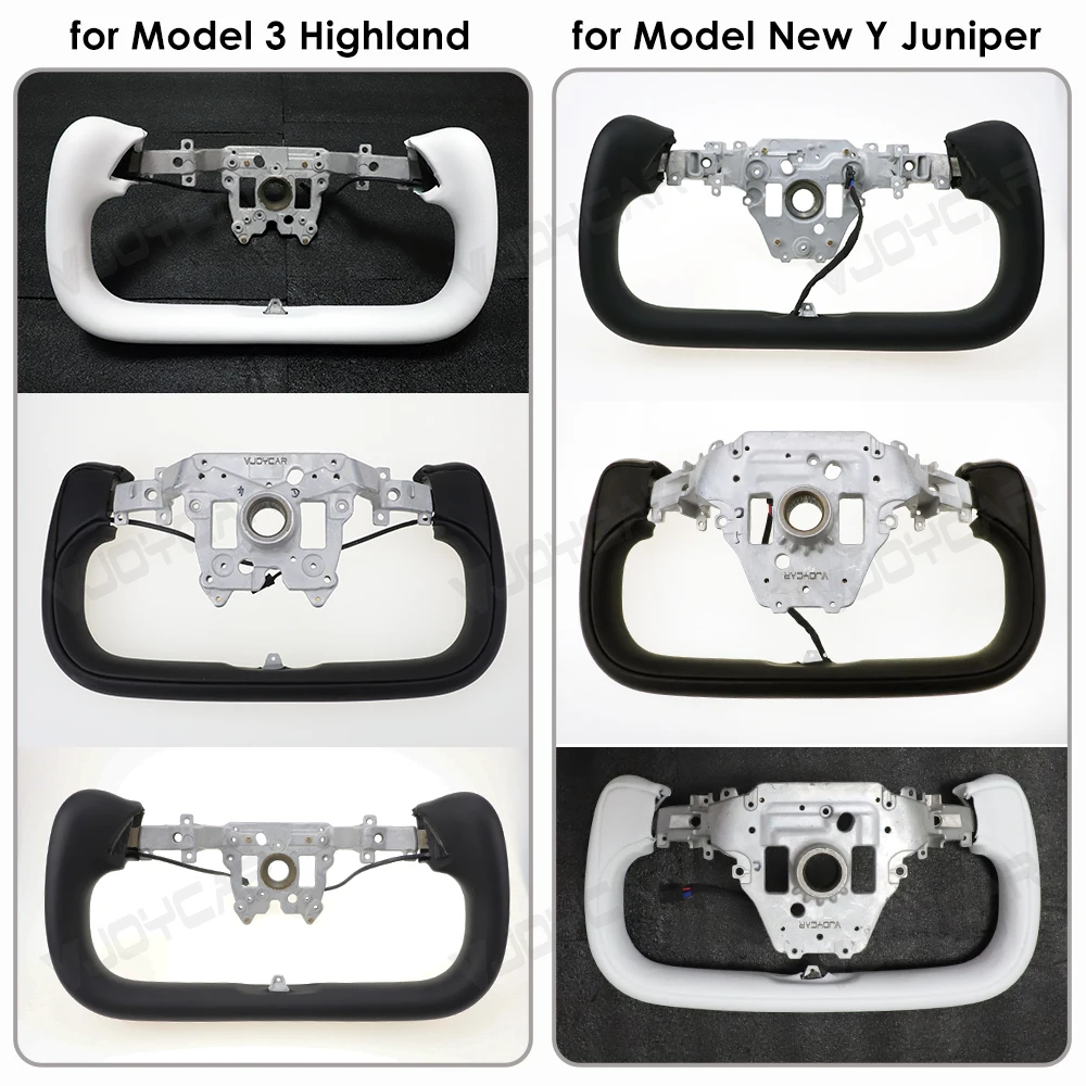Gen2 테슬라 New Y Juniper 모델 3 하이랜드용 신형 모델 Y 주니퍼 요크 히팅 스티어링 휠 모델 XS 스타일에 맞는 새로운 359mm 요크 핸들Tesla Model 3 Highland