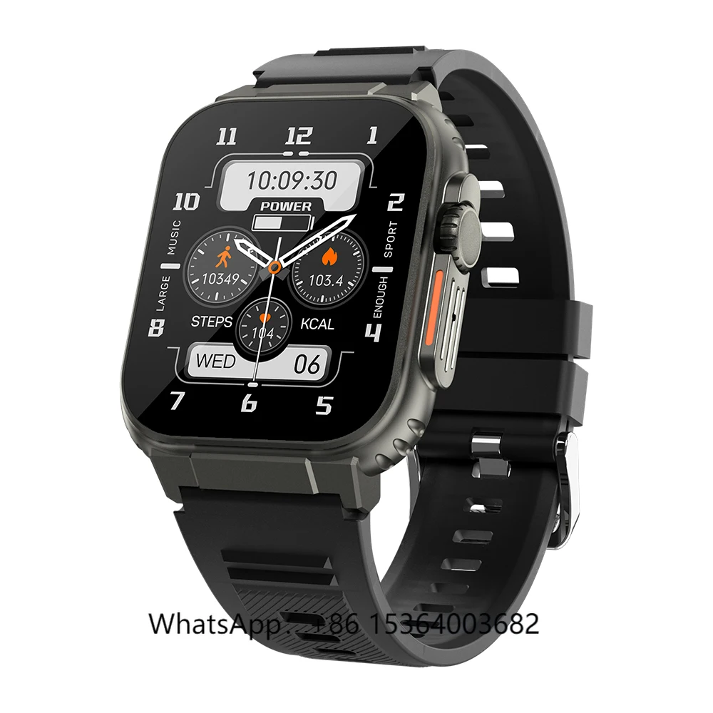 

TJXL-TKYUAN 128Mb ROM Smart Watch Local Music Player 600mAh Battery Earphone Adapter Square Montre Relogio Activity Tracker