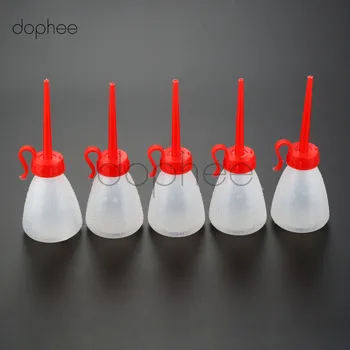 Dophee 2-5 stks/set 60/180 ml Naaimachine Plastic Olieman Lange Mond Lege Olieman Pot Fles Huishouden naaien Apparaten