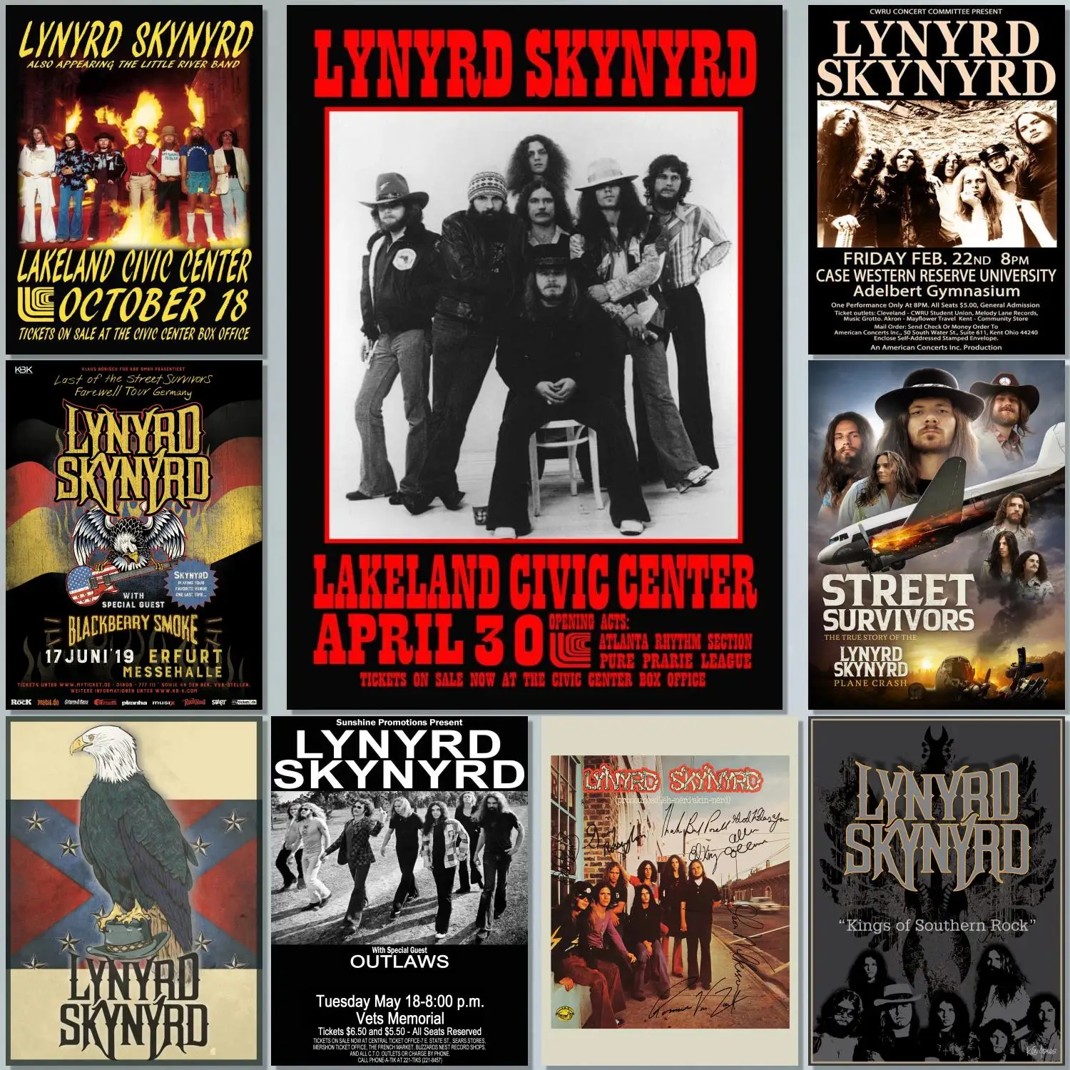 Singer (Skynyrd)Lynyrd Band Painting 24x36 Wall Art Canvas Posters room Modern Family bedroom Decoration Art wall decor