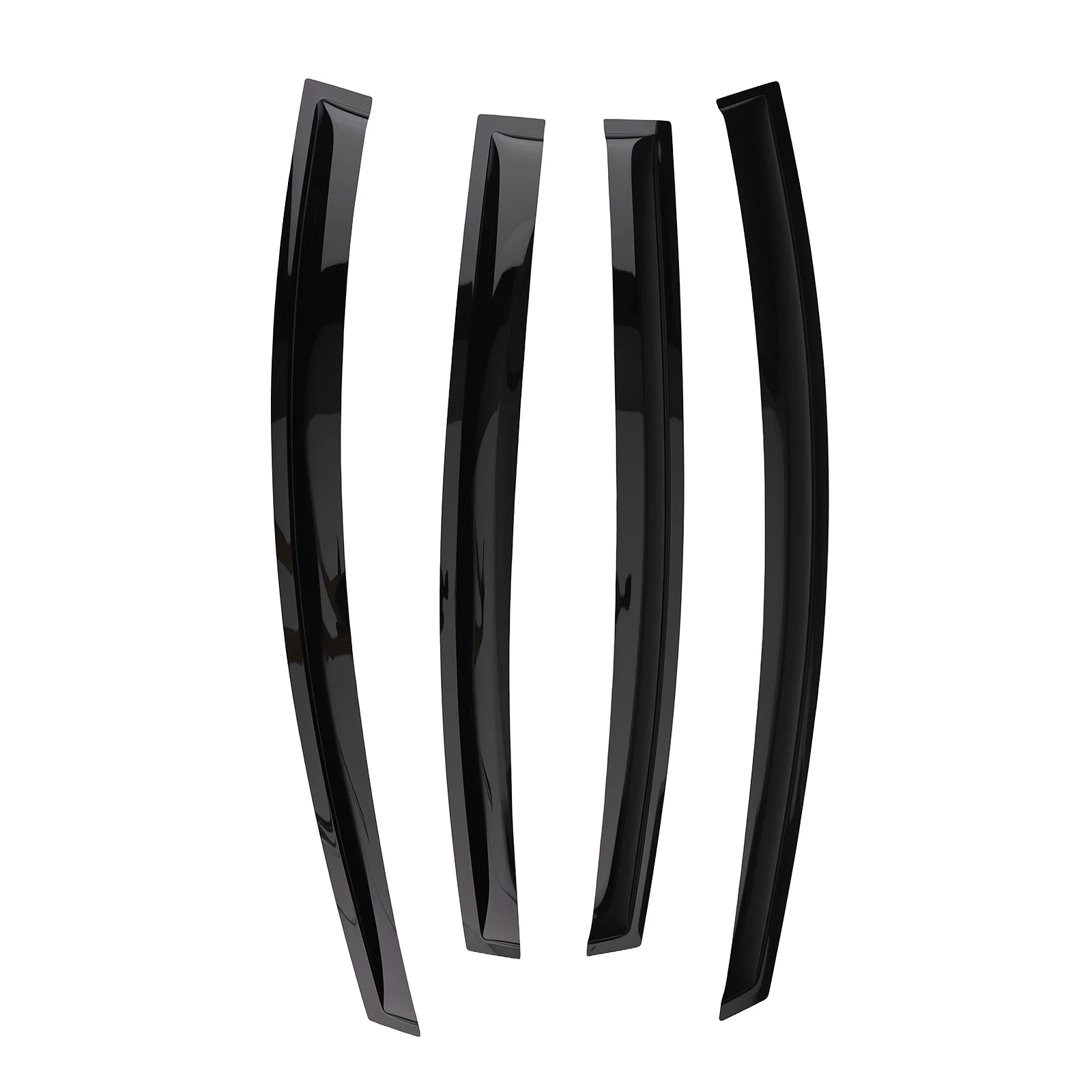 

4PC Window Rain Visor Set for KIA RIO K2 SEDAN 2011-2017 Outside Mount Black