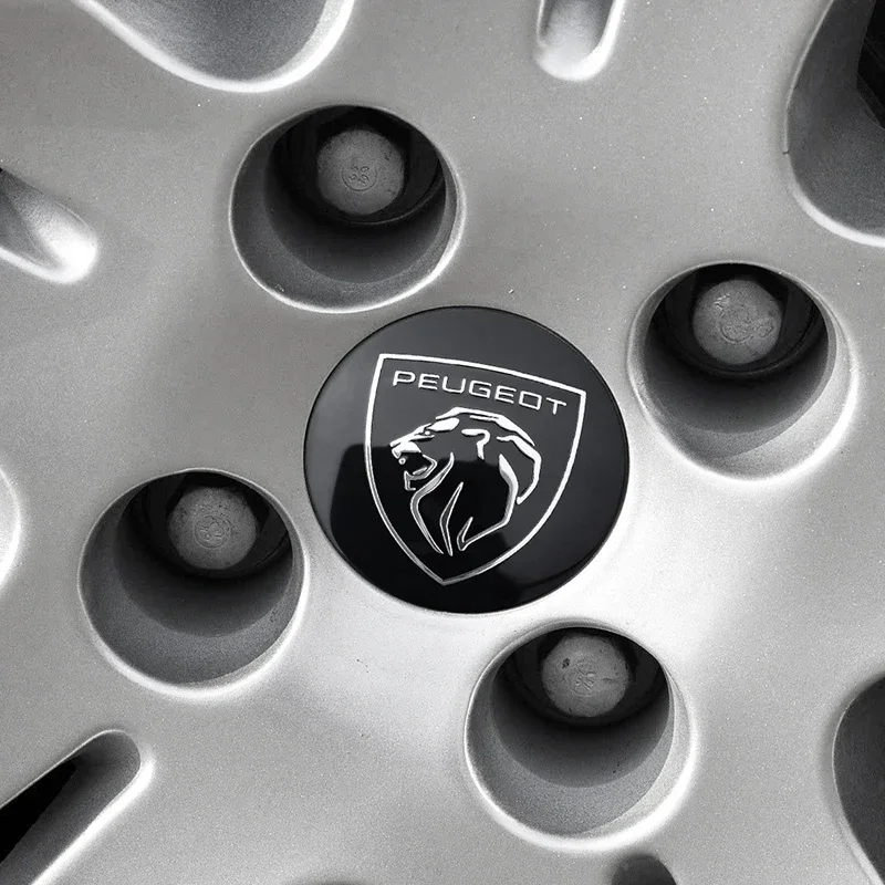 푸조 206 307 308 3008 207 208 407 408 508 2008 5008 107 106 60mm 자동차 휠 허브 캡 자동차 엠블럼 타이어 센터 커버 배지