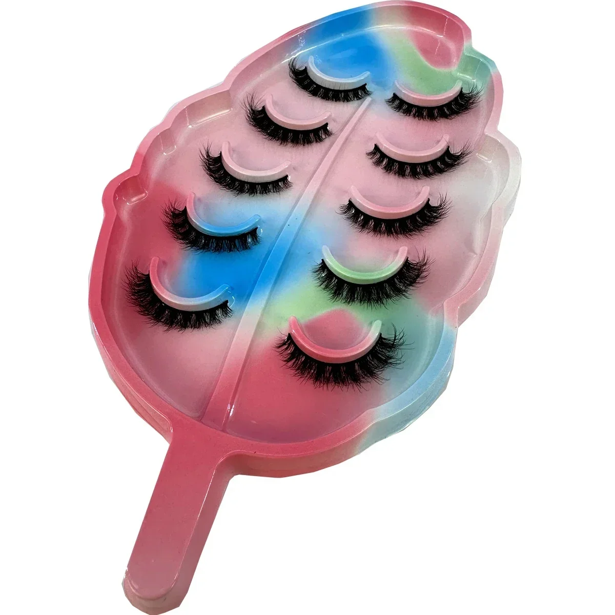 5 Paar Weiche Kreuzförmige Falsche Wimpern, Natürliche Nerz-Wimpern, Wimpernverlängerung, Voluminöse 3D Nerz-Wimpern für Make-up