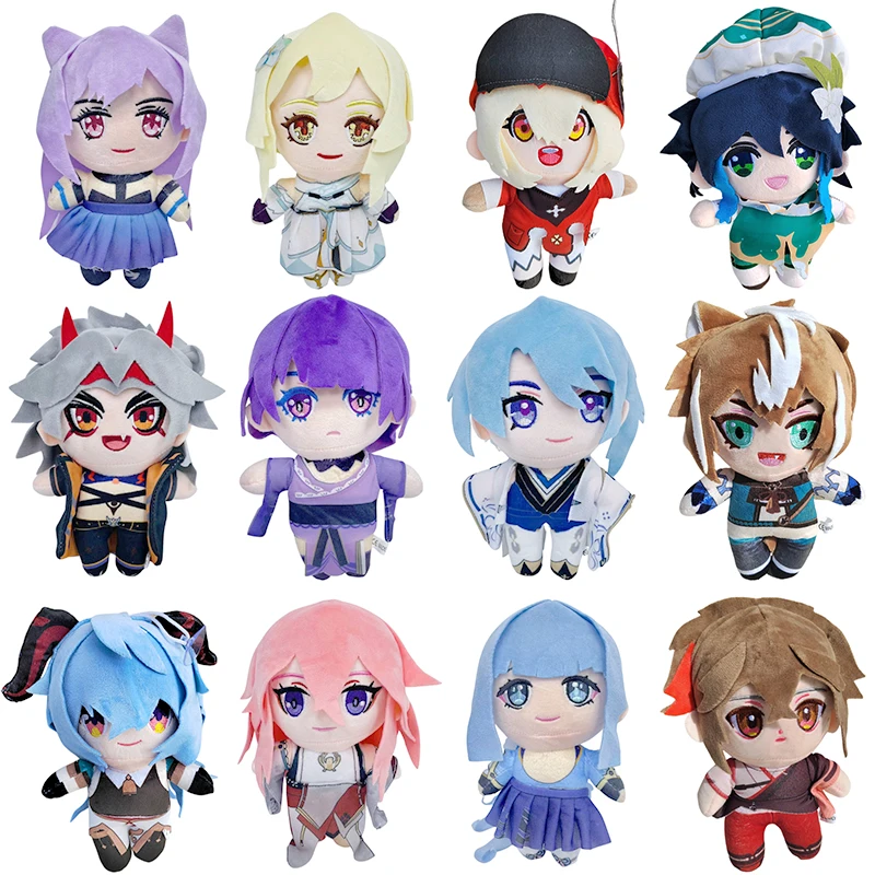 

Genshin Impact Plush Doll Stuffed Toy Scaramouche Xiao Zhongli Hutao Venti Kamisato Ayato Cosplay Cartoon Pillow Kids Fans Gifts