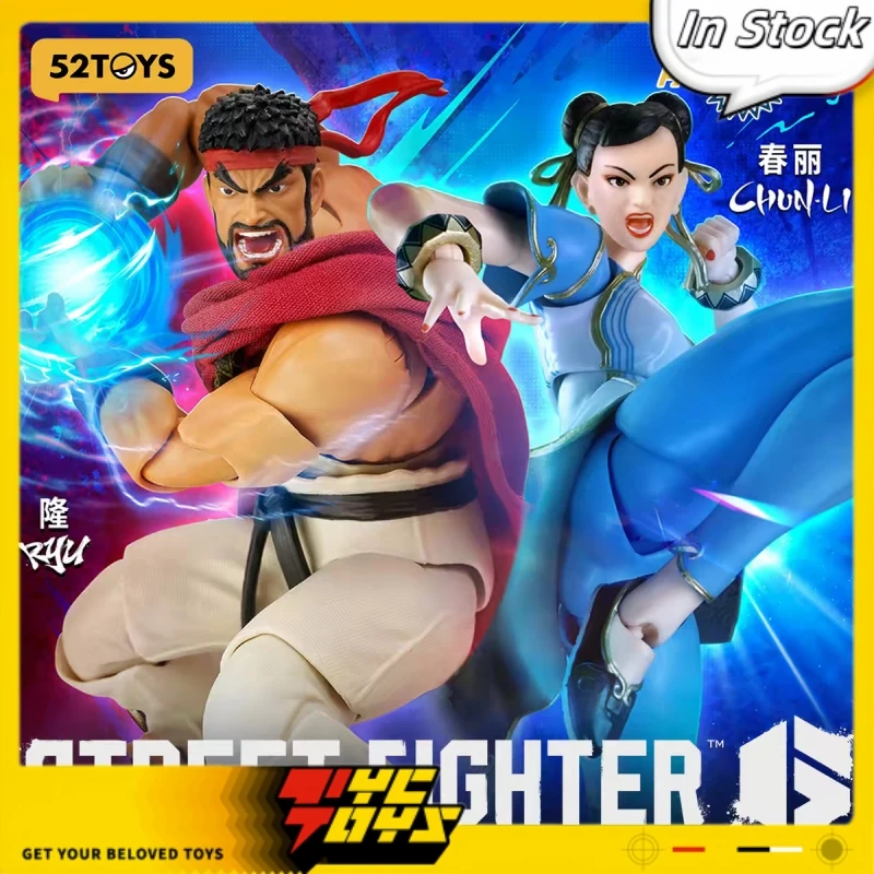 

TYCTOYS Brand New In Stock Genuine 52TOYS "Street Fighter 6" Lightning Dance Chun-Li Ryu Action Figure Model Toys Collection