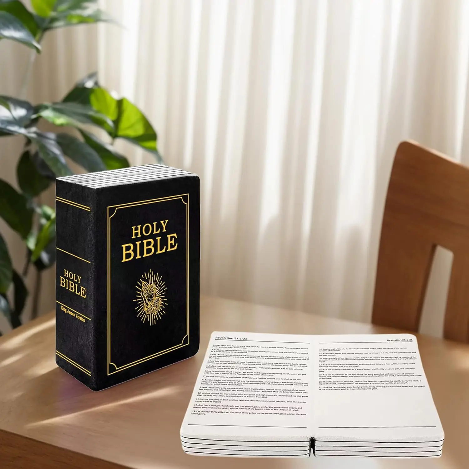 Plush Cushion Soft Bible Book Pillow for Home Decor Kids Room Cuddly Religious Stuffed Toy Decorative Bedding Gift
