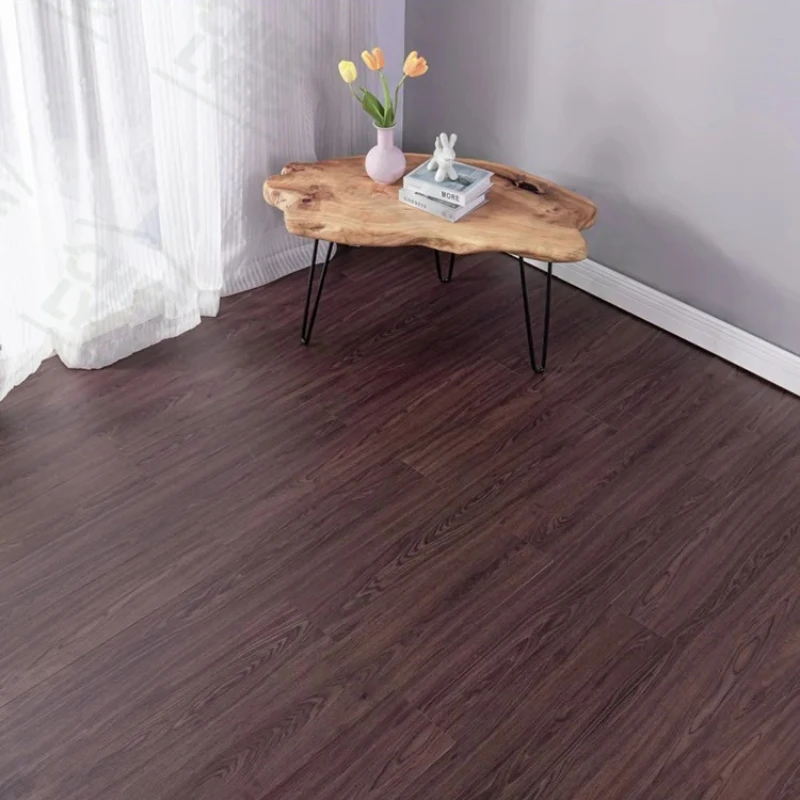 Thicken Wood Grain Floor Sticker Industrial Cement PVC Vinyl Floor Sticker Self-adhesive Waterproof Tile Sticker Home Decor