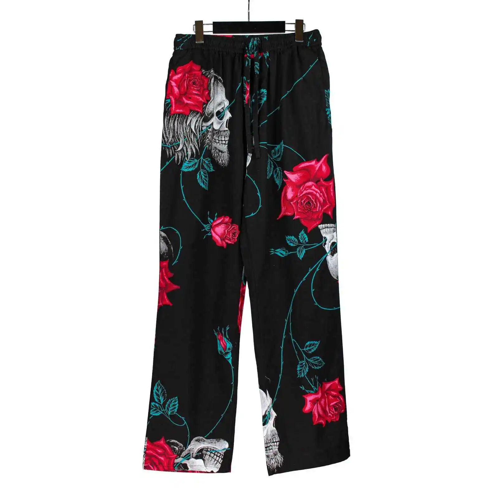 TOP-YAMAMOTO original style, niche black trousers for men, loose and casual long pants, trendy brand, high street style and cool